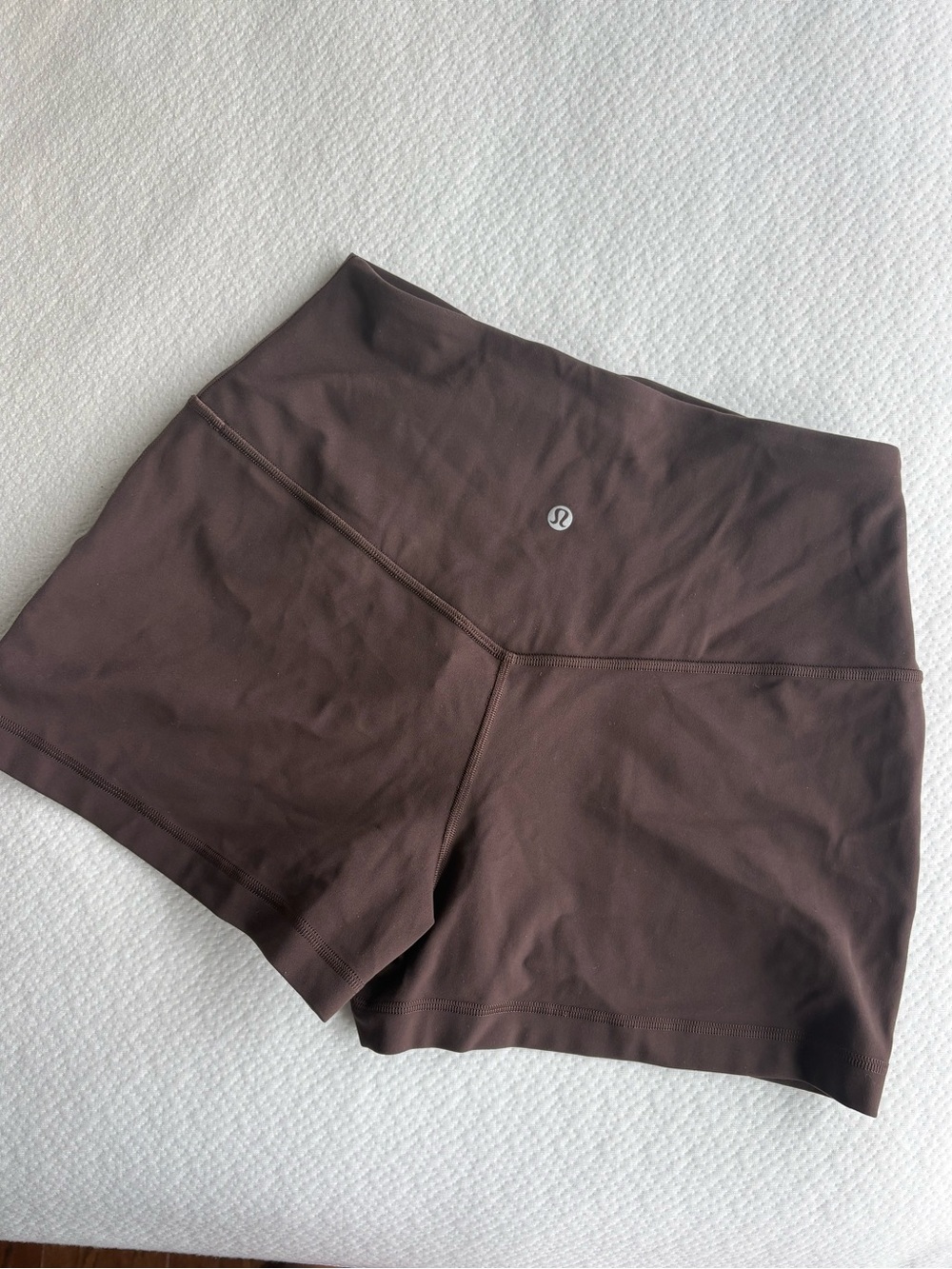 Lululemon Align - Women's High-Waist Chocolate Brown Active Shorts - Picture 2 of 3